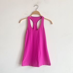 Lululemon Pink Racerback Long Tank Size 4 Wunder Under